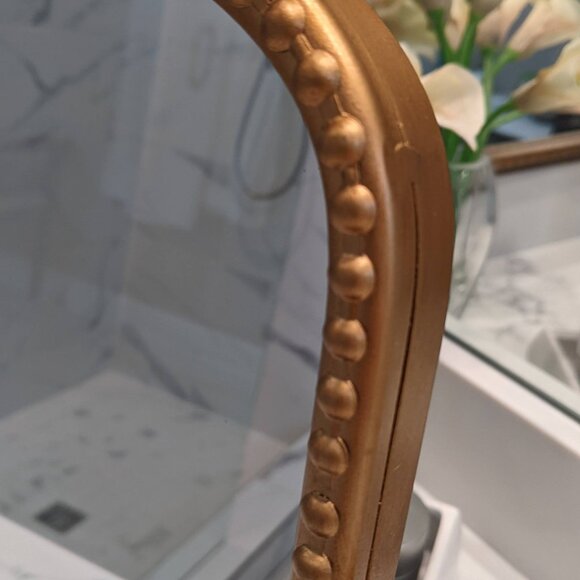 Vintage Makeup Mirror, Vanity Desk Mirror Antique Traditional Tabletop Mirror - Picture 8 of 12